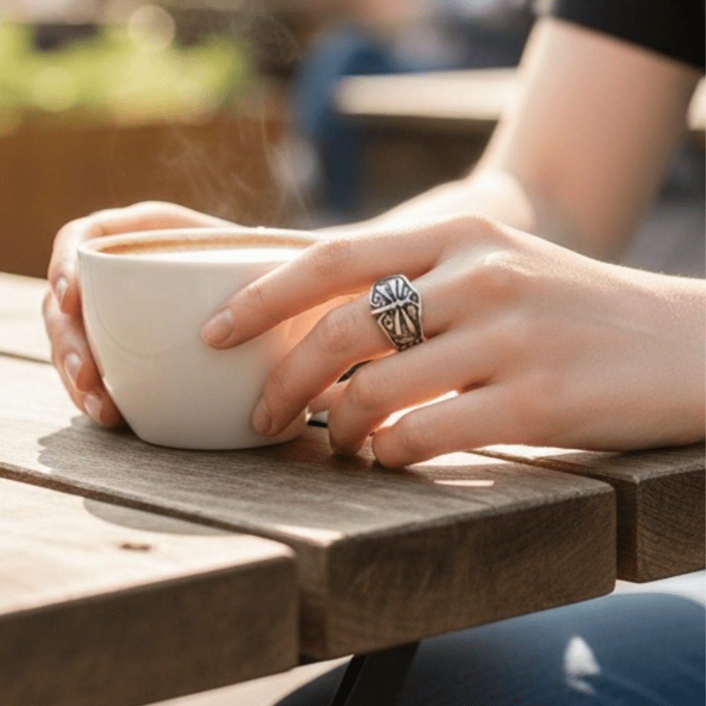 Dragonfly Spirit Silver Ring -