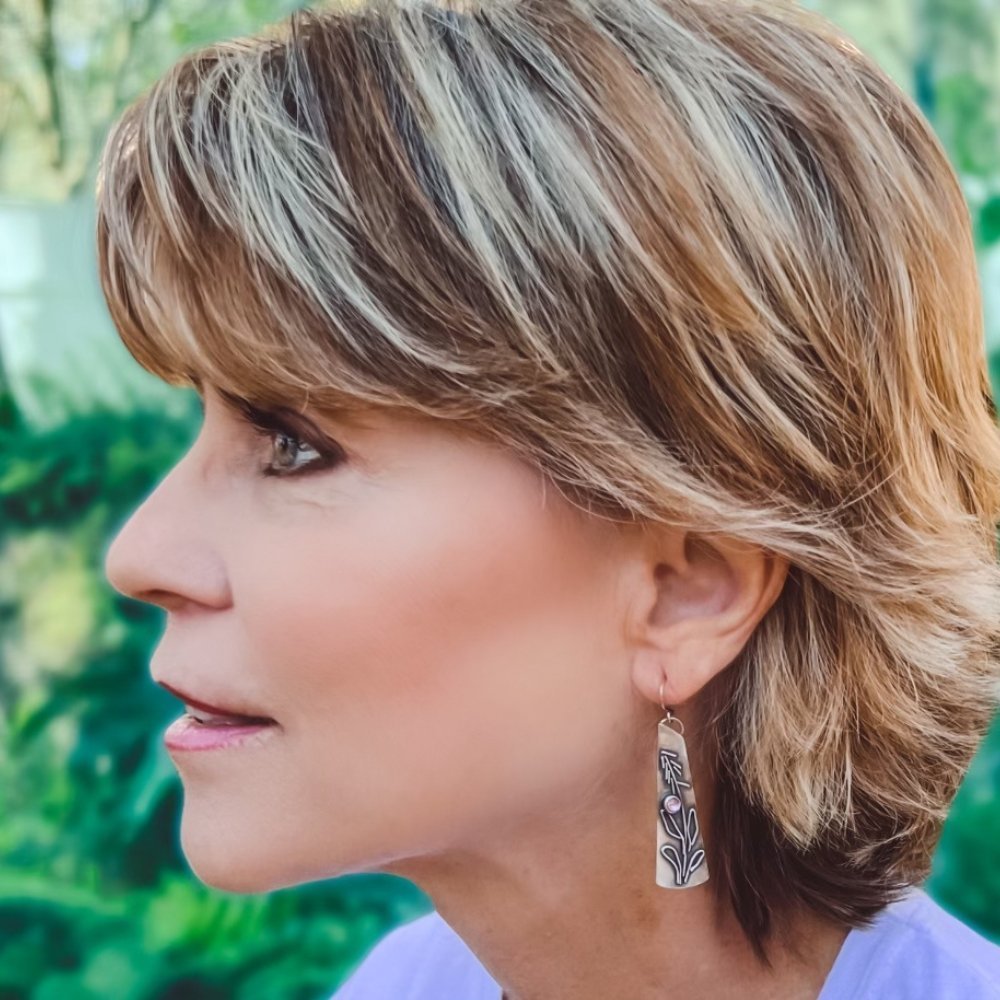 Fireweed Silver Earrings -