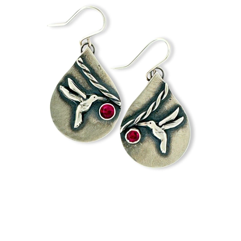 Hummingbird Silver Earrings -
