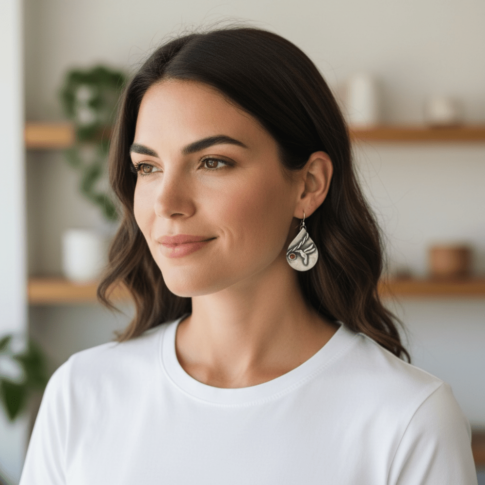 Hummingbird Silver Earrings -