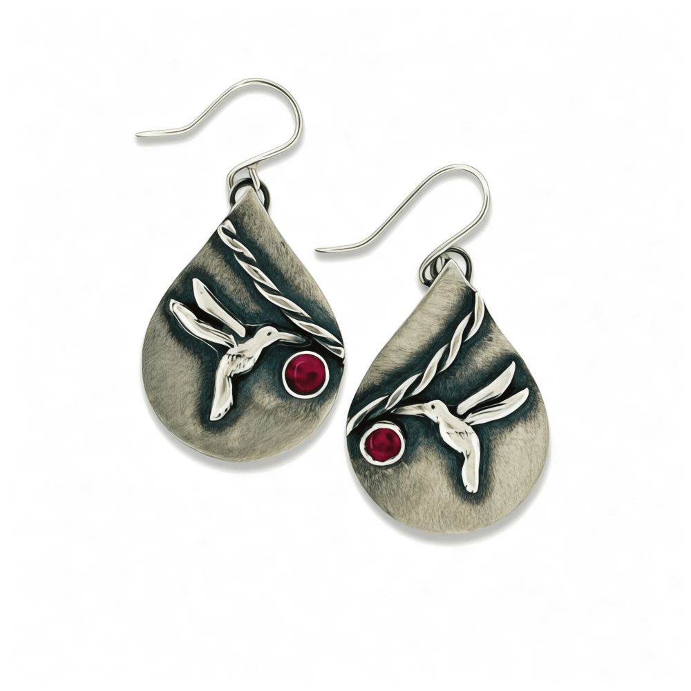 Hummingbird Silver Earrings -