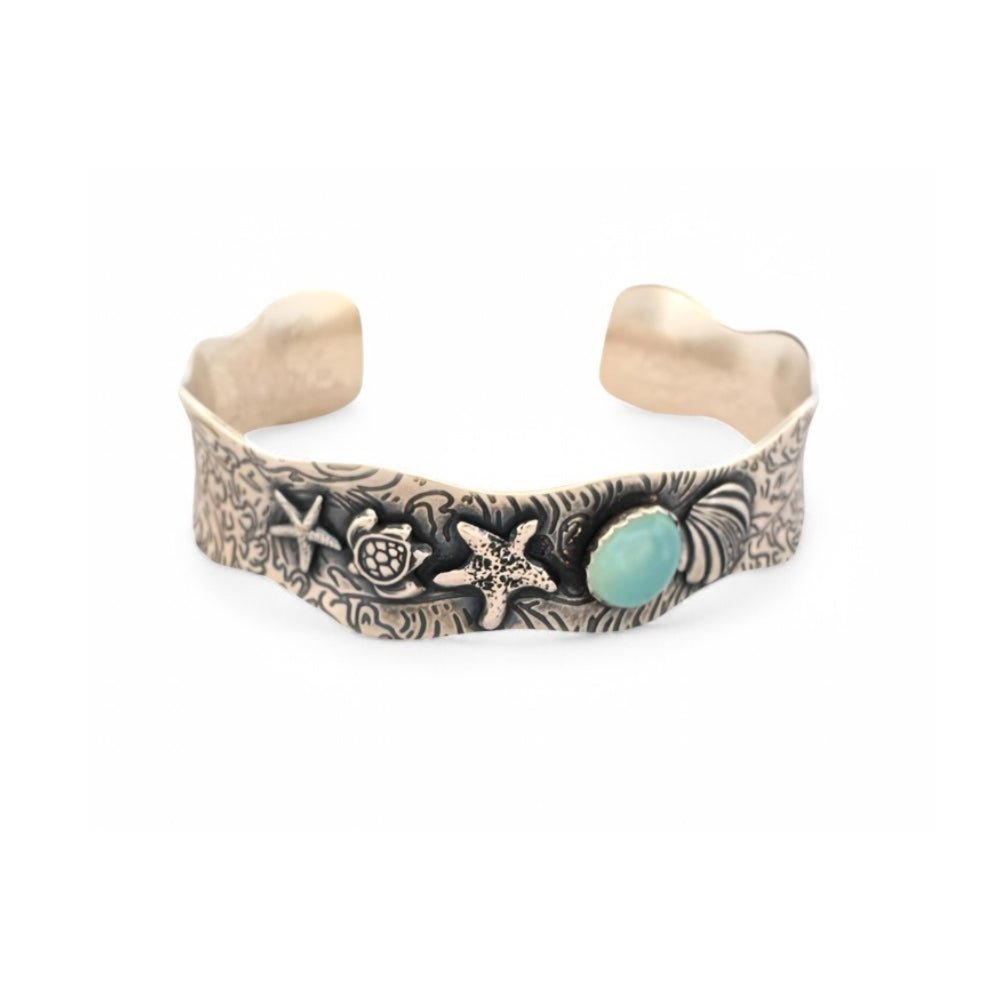 Ocean Treasures Silver Cuff Bracelet -
