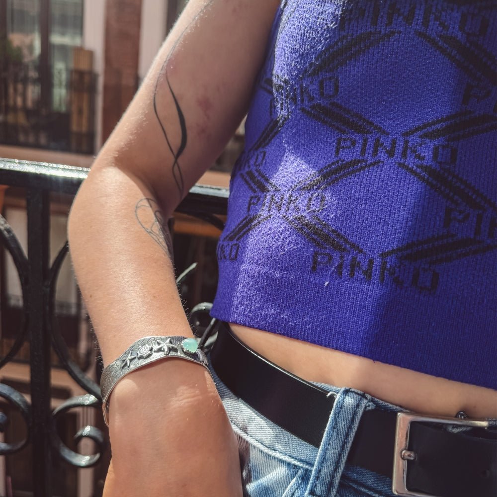 Ocean Treasures Silver Cuff Bracelet -