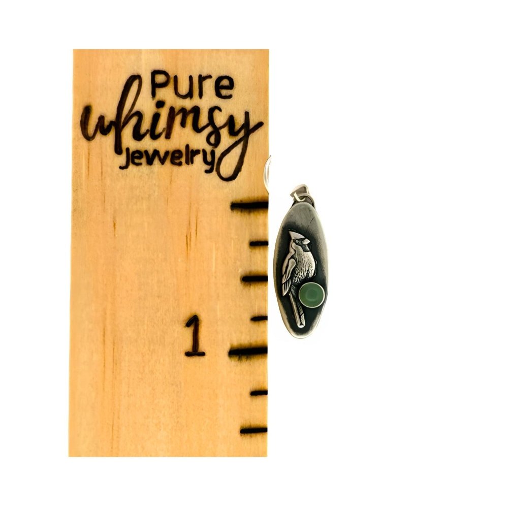 Cardinal Aventurine Silver Earrings - 