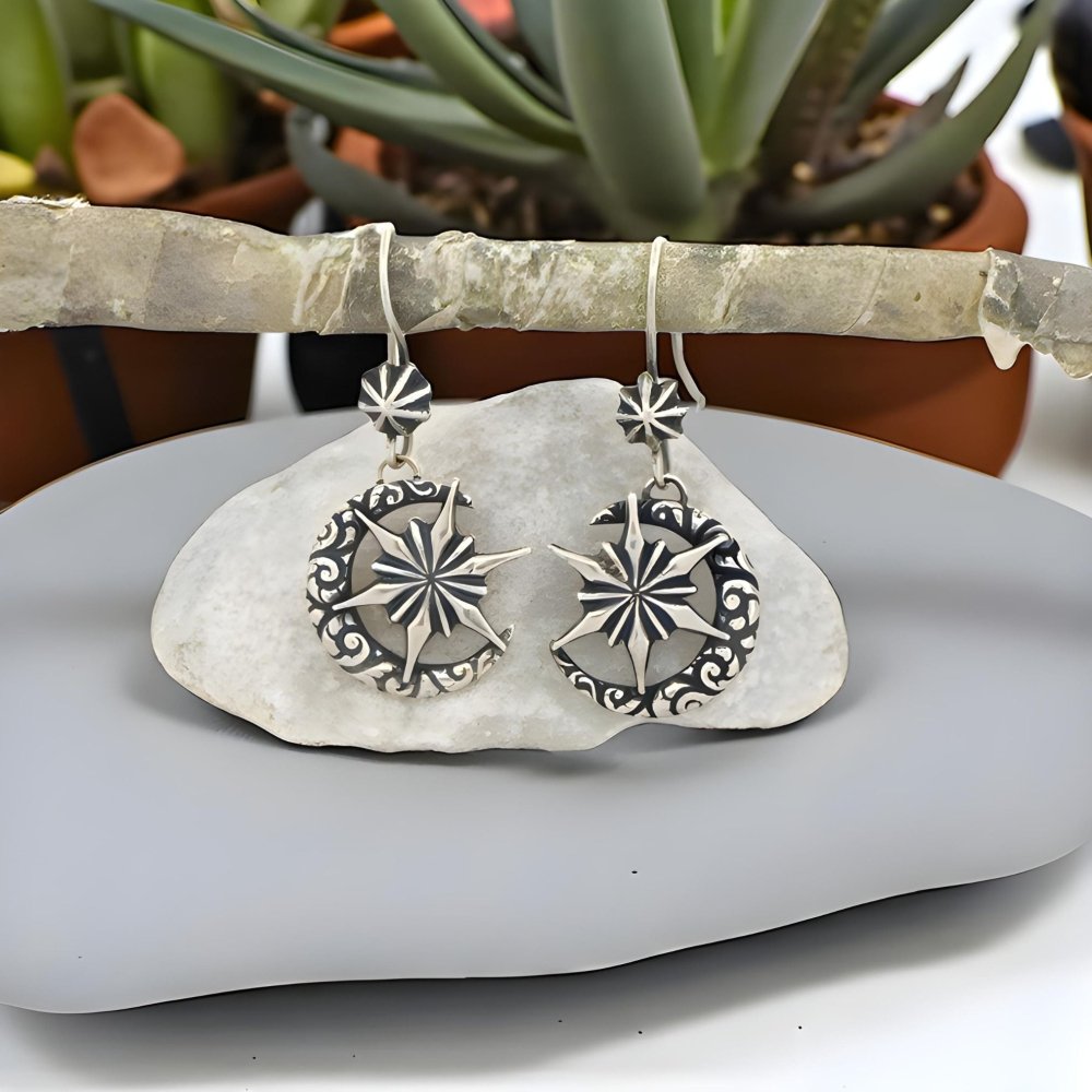 Celestial Silver Earrings - 