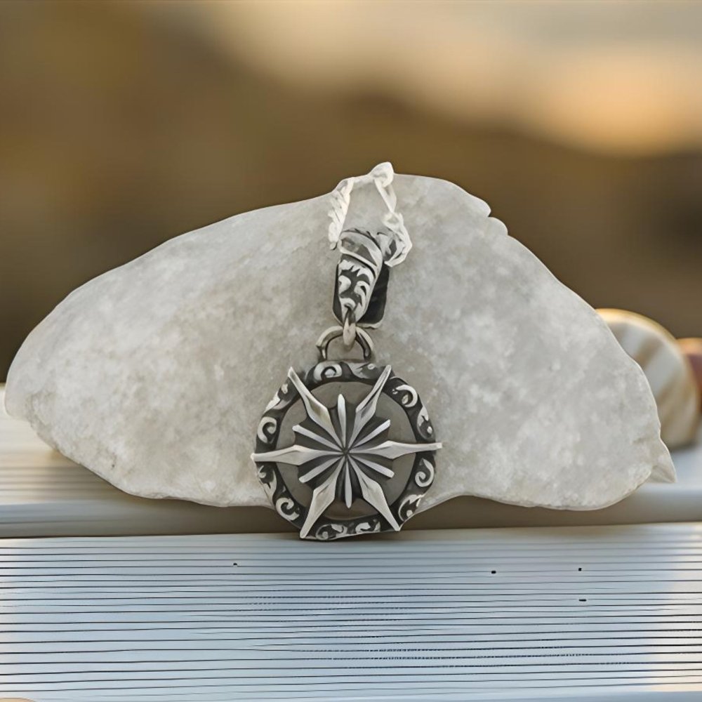 Celestial Silver Pendant Necklace - 