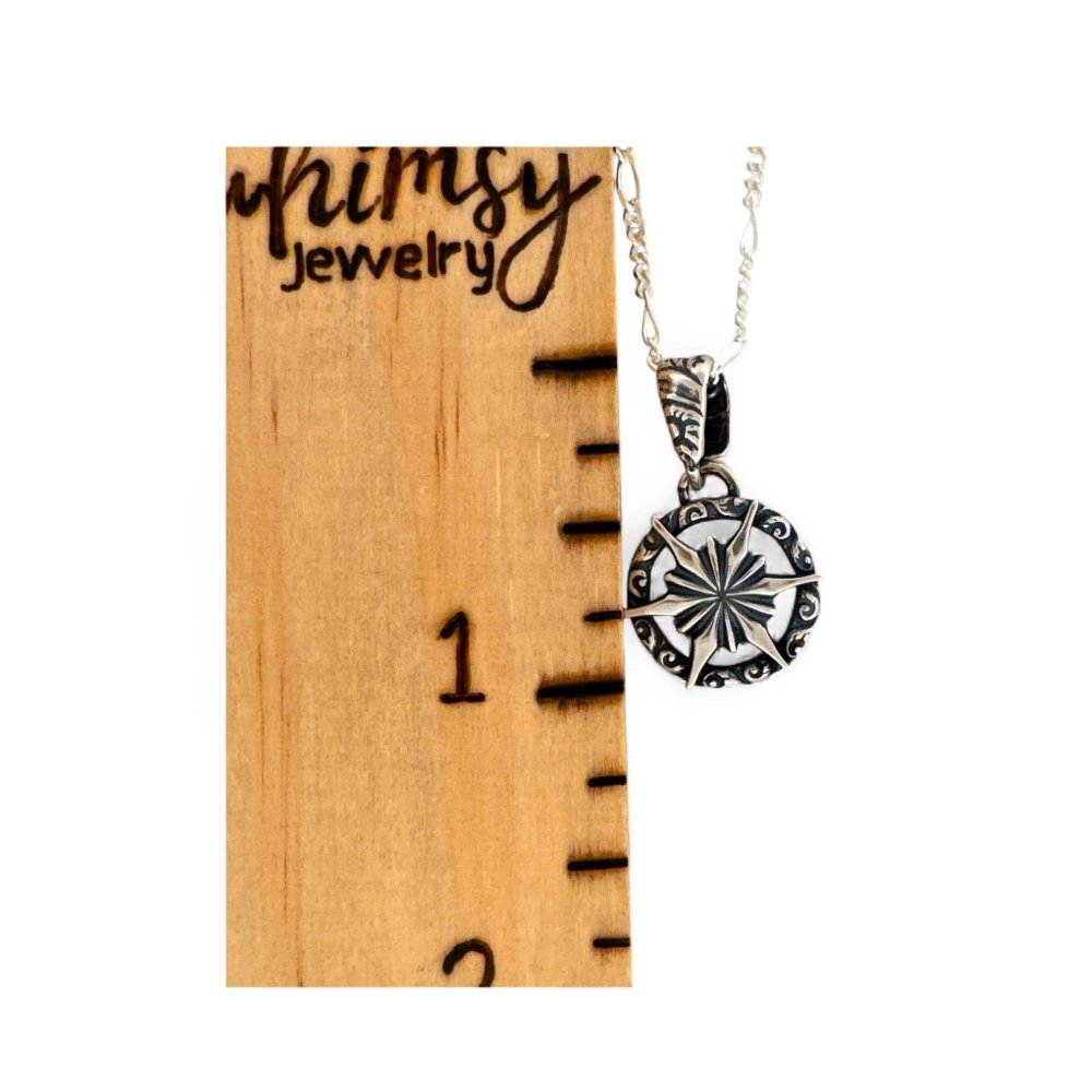 Celestial Silver Pendant Necklace - 