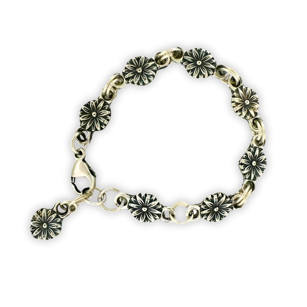 Daisy Chain Silver Bracelet - 