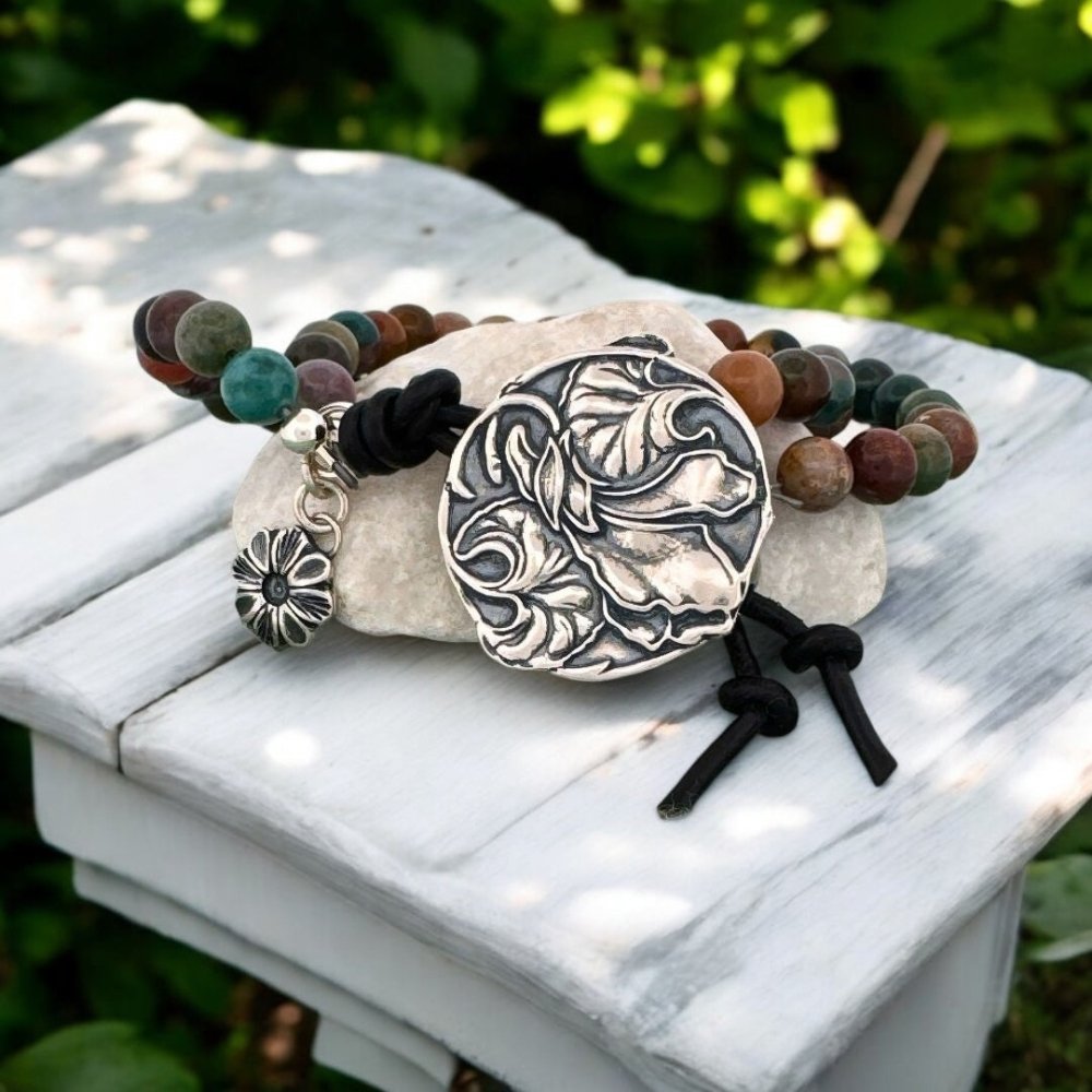 Dancing Leaf Silver Bracelet - 