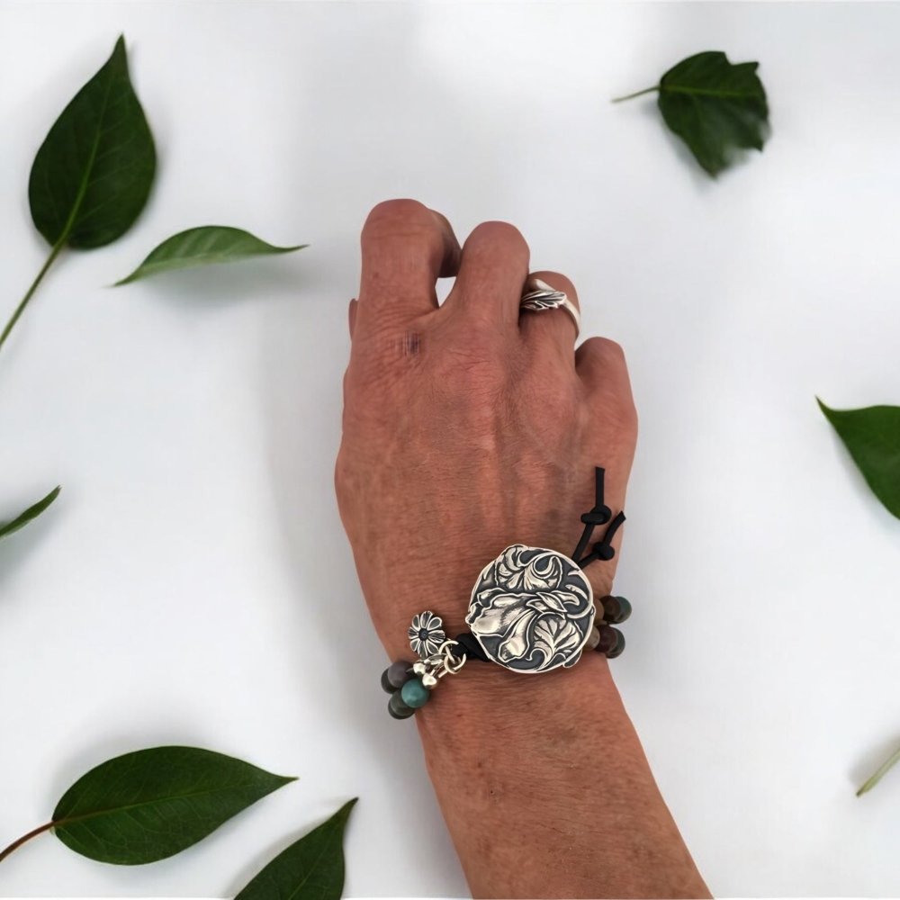 Dancing Leaf Silver Bracelet - 