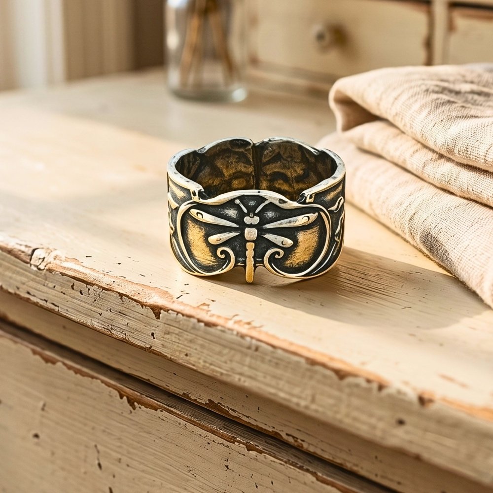 Dragonfly Spirit Silver Ring -