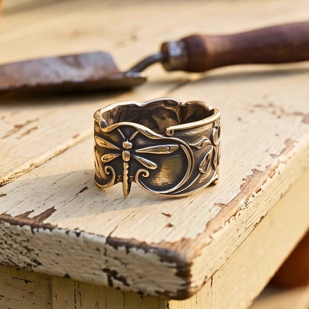 Dragonfly Spirit Silver Ring -