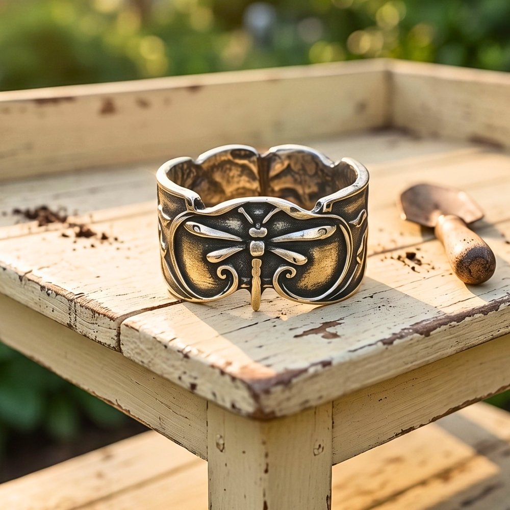 Dragonfly Spirit Silver Ring -