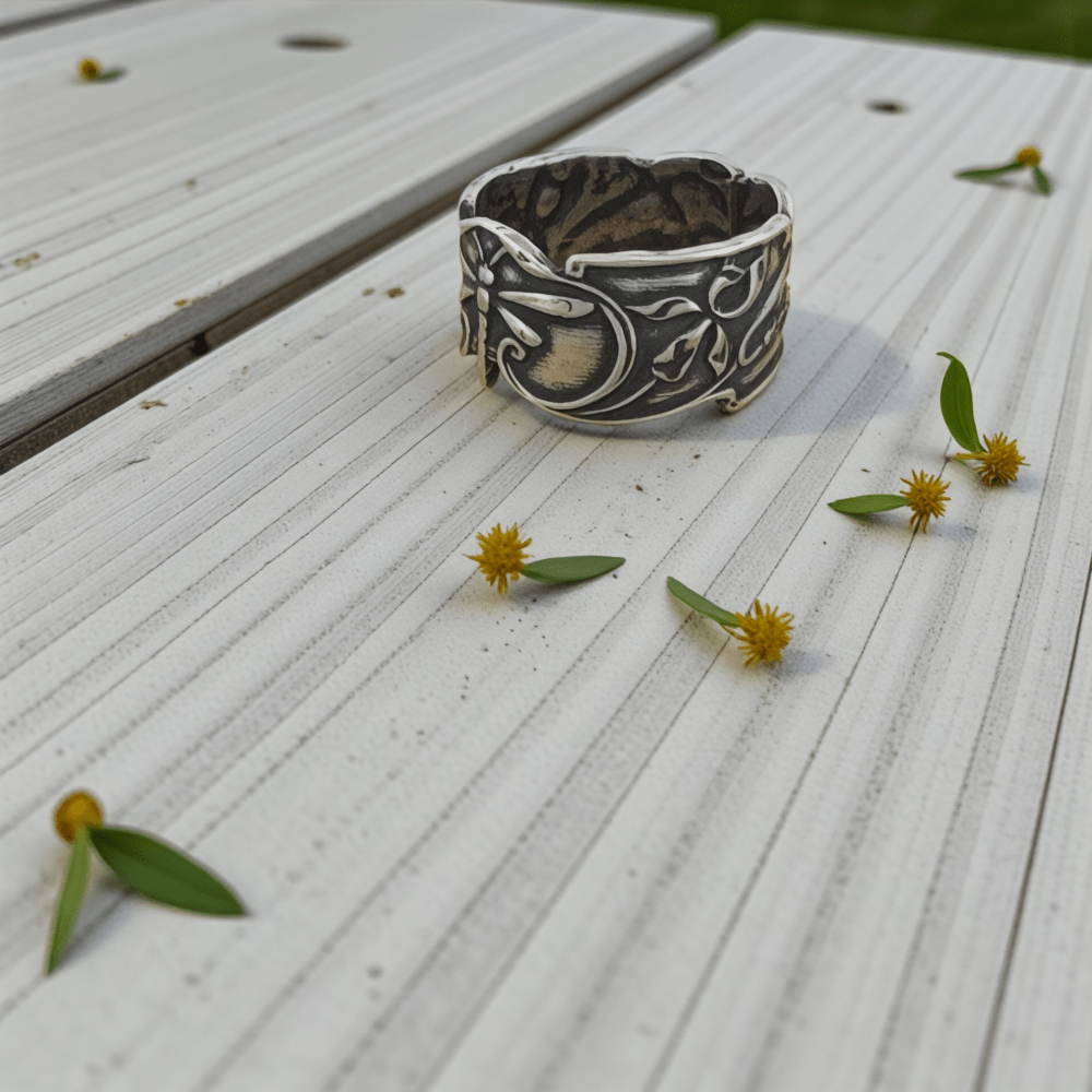 Dragonfly Spirit Silver Ring - 