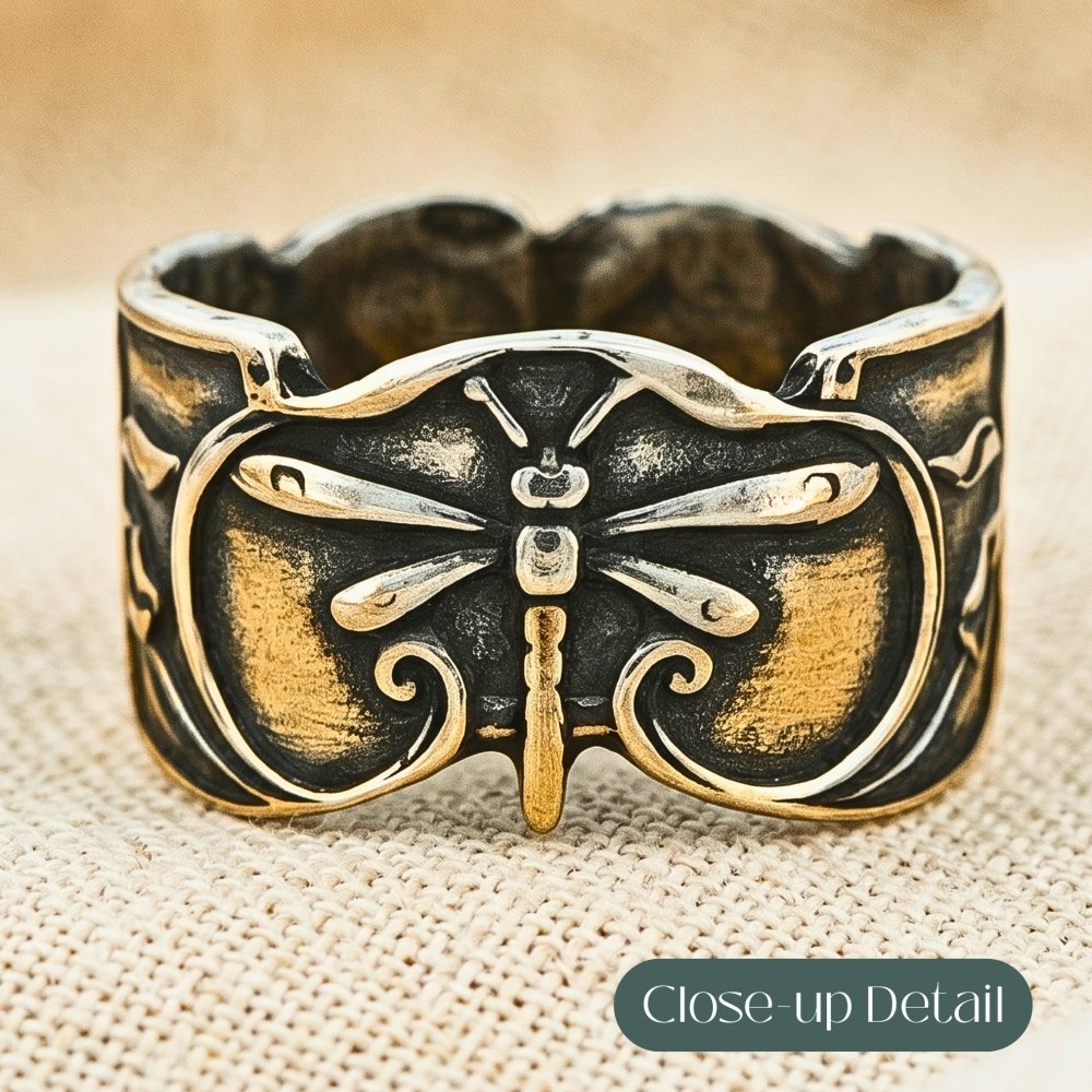 Dragonfly Spirit Silver Ring -