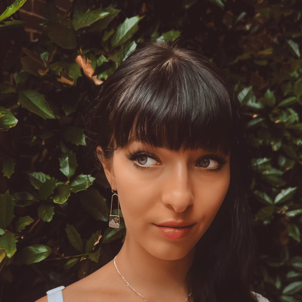 Gold star Contemporary Mountains Silver Earrings - 