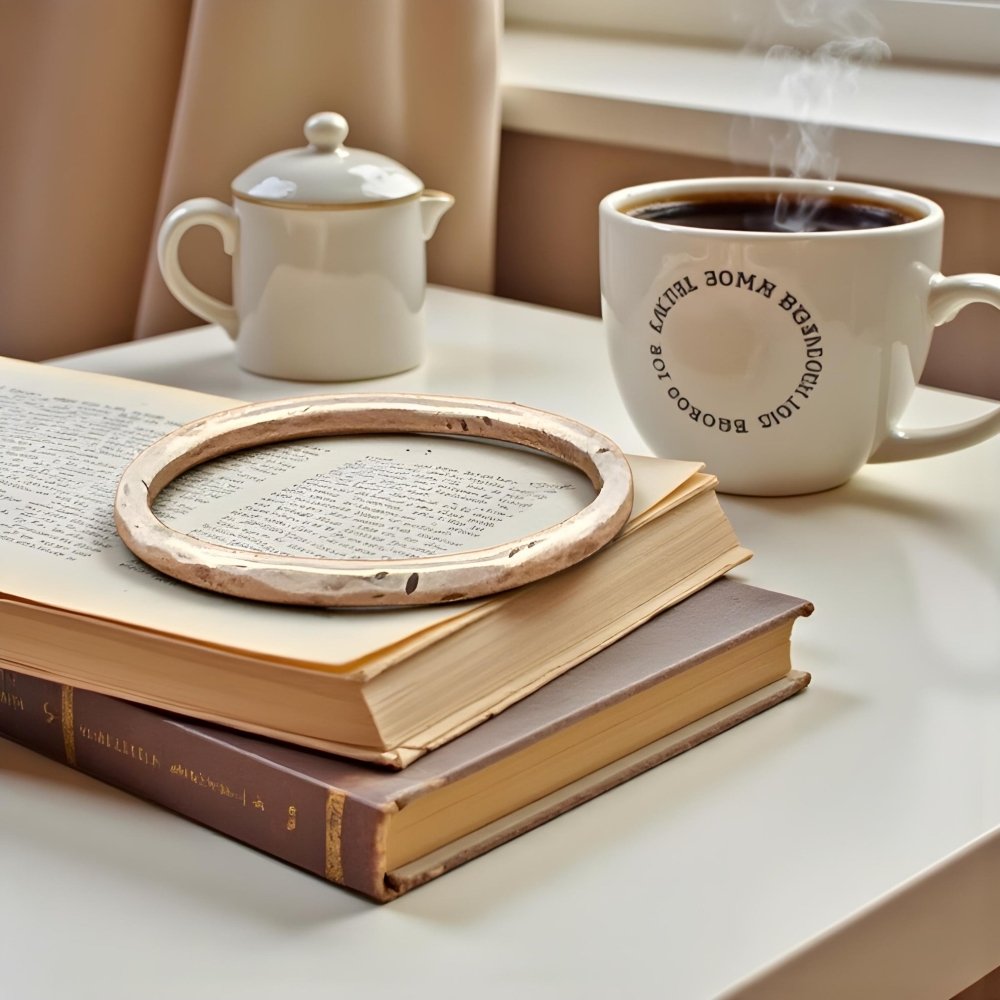 Hand Hammered Silver Band Stacking Ring - 