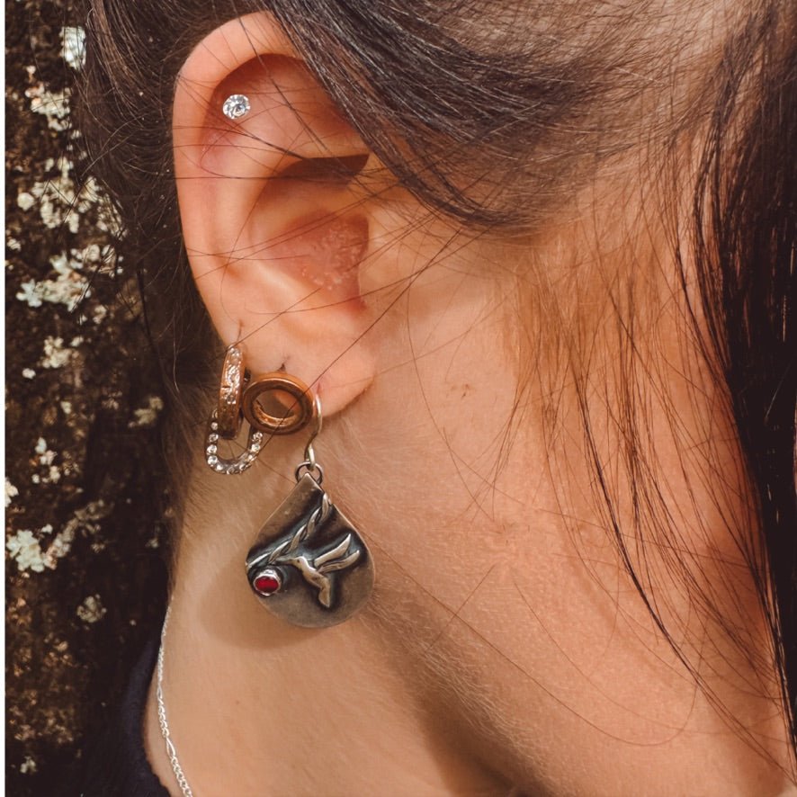 Hummingbird Silver Earrings -