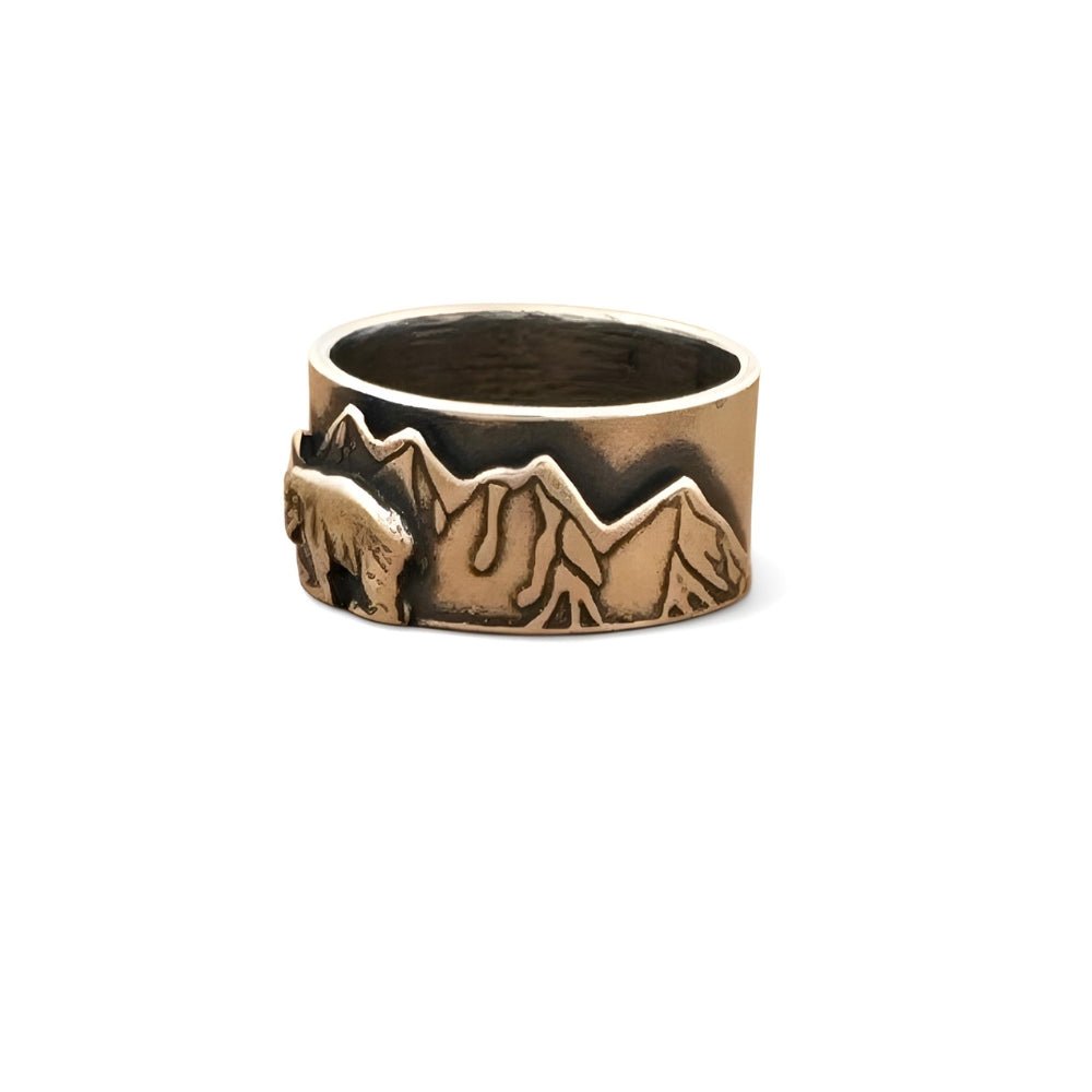 Mountain Bear Silver Ring - 