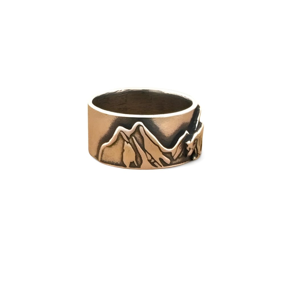 Mountain Bear Silver Ring - 