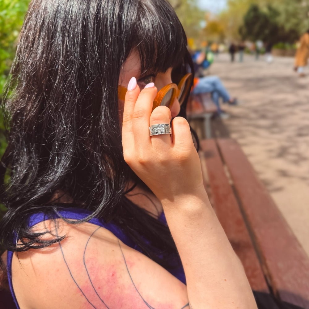 Mountain Bear Silver Ring - 