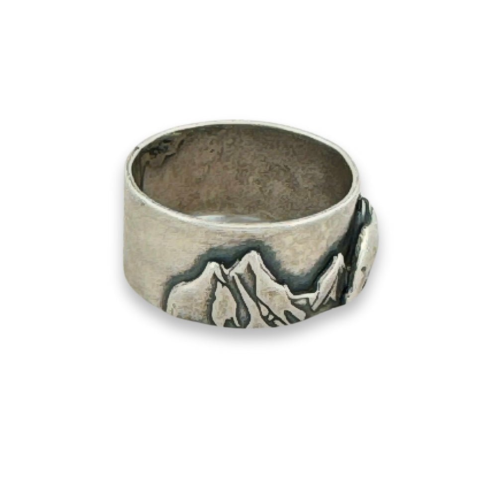 Mountain Bear Silver Ring -