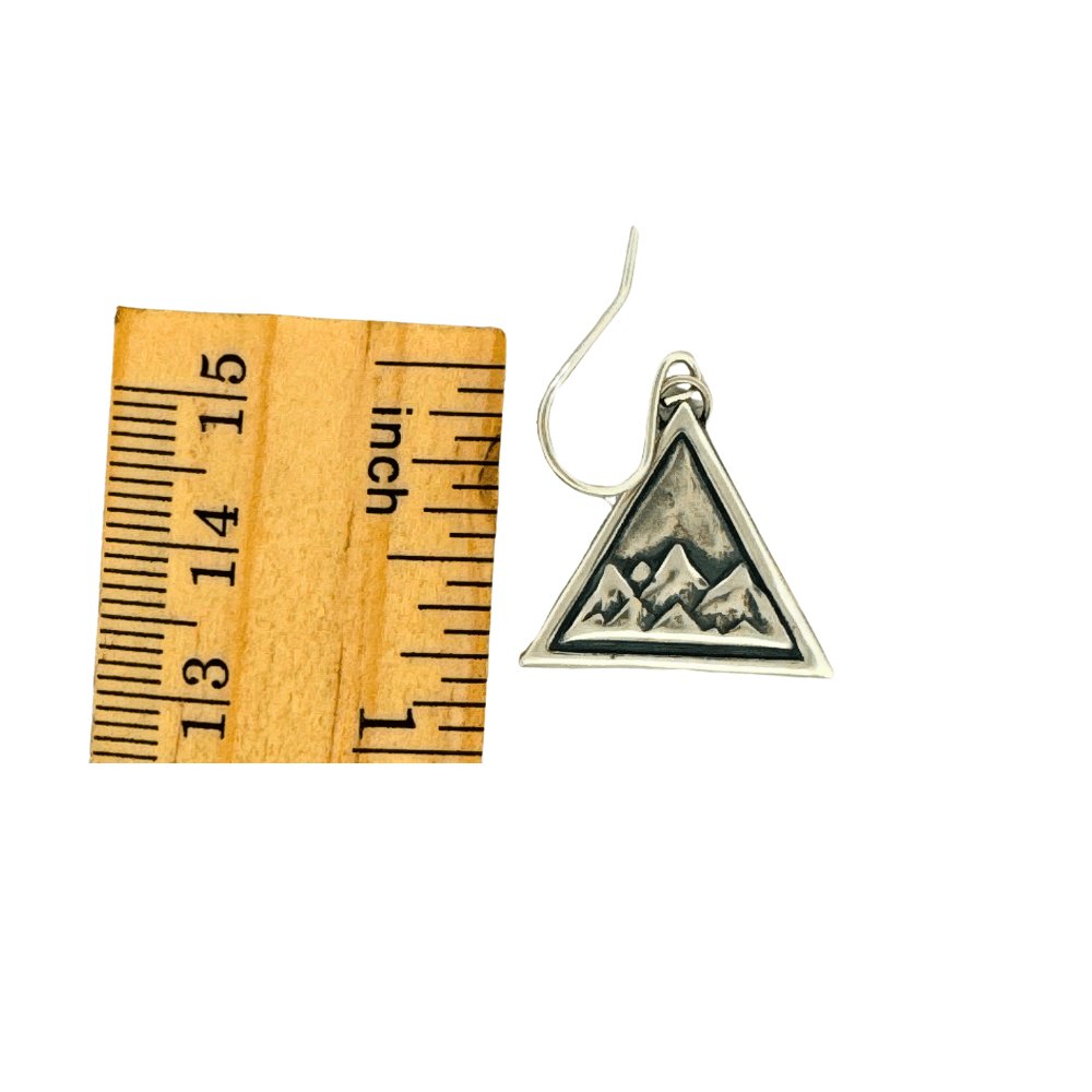 Mountain Peaks Silver Earrings - 