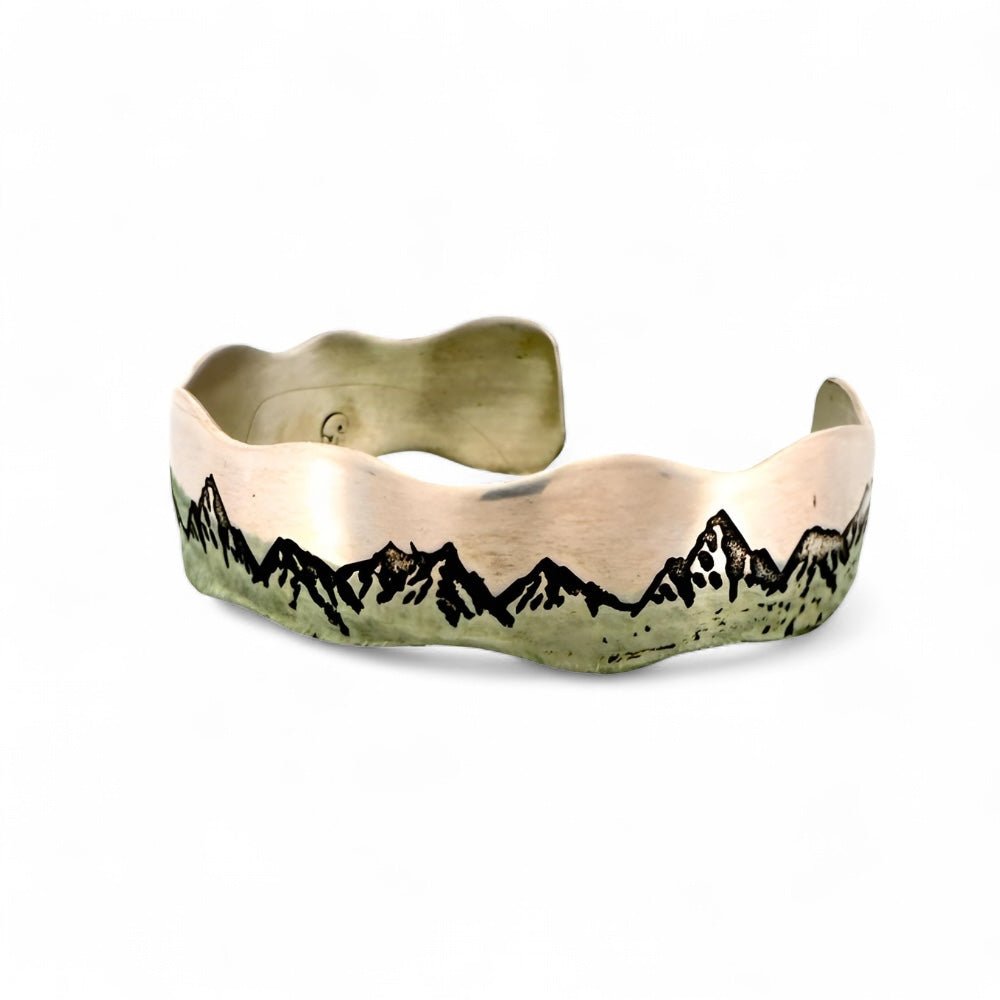 Mountain Spirit Silver Cuff Bracelet - 