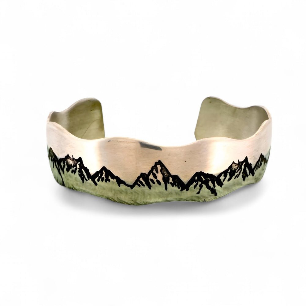 Mountain Spirit Silver Cuff Bracelet - 