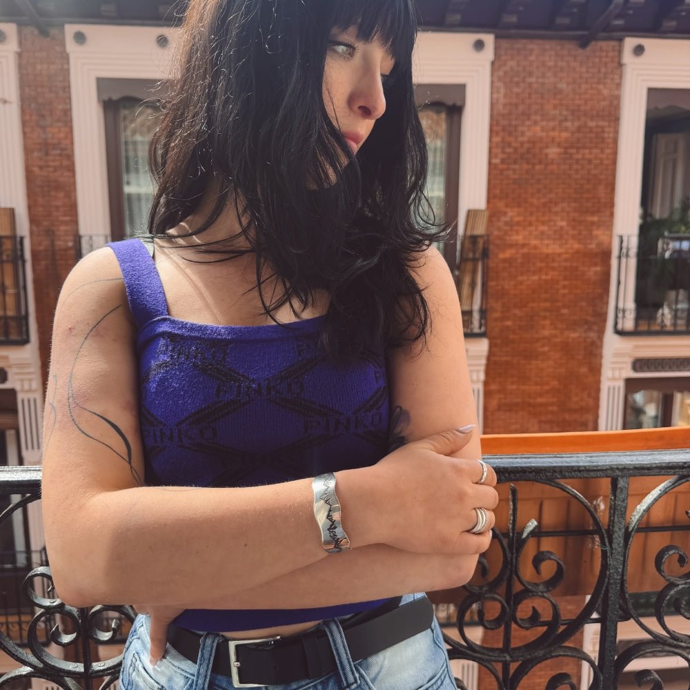 Mountain Spirit Silver Cuff Bracelet - 