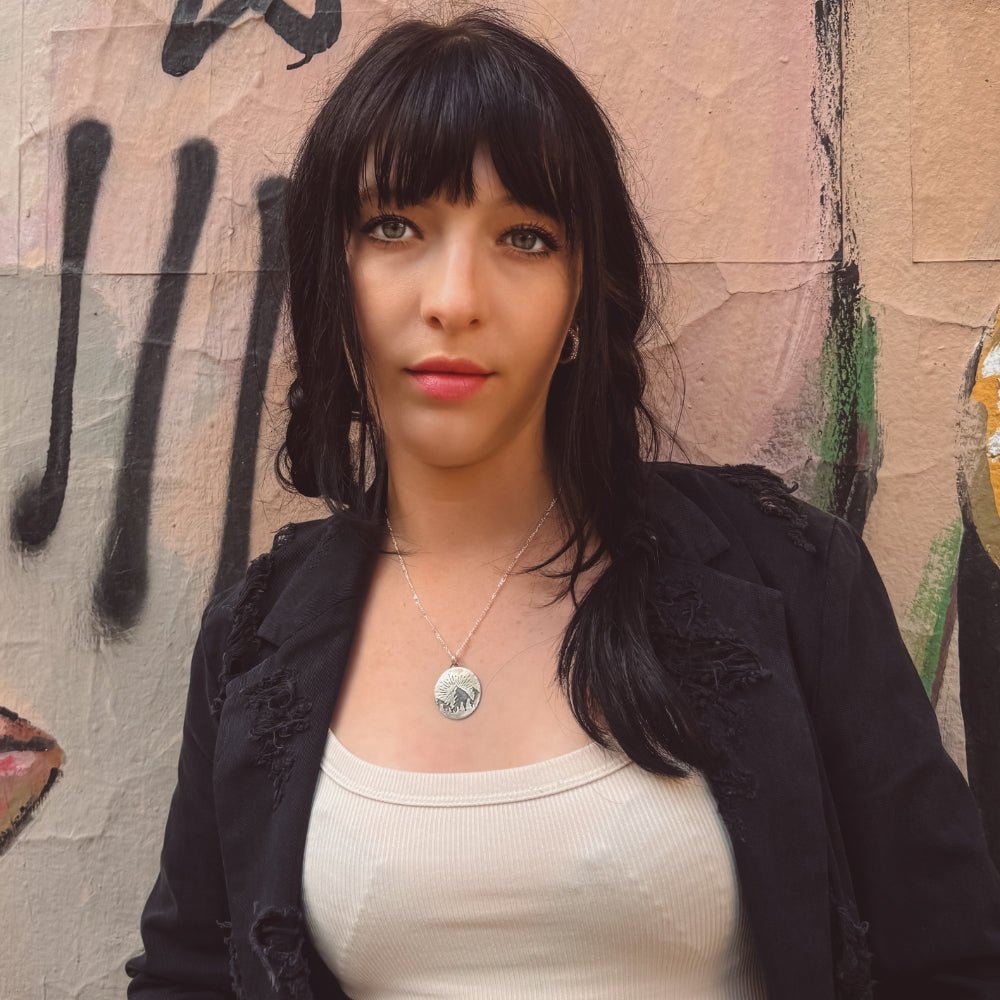 Silver Mountain Forest Necklace - 