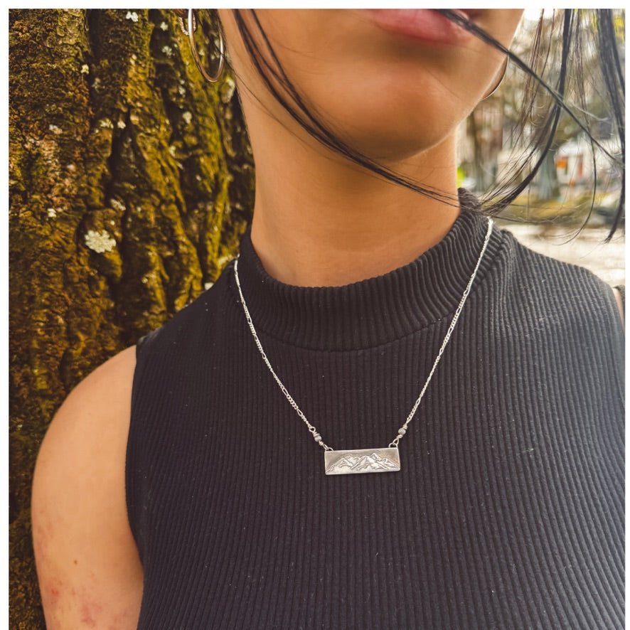 Topaz Mountain Silver Necklace -