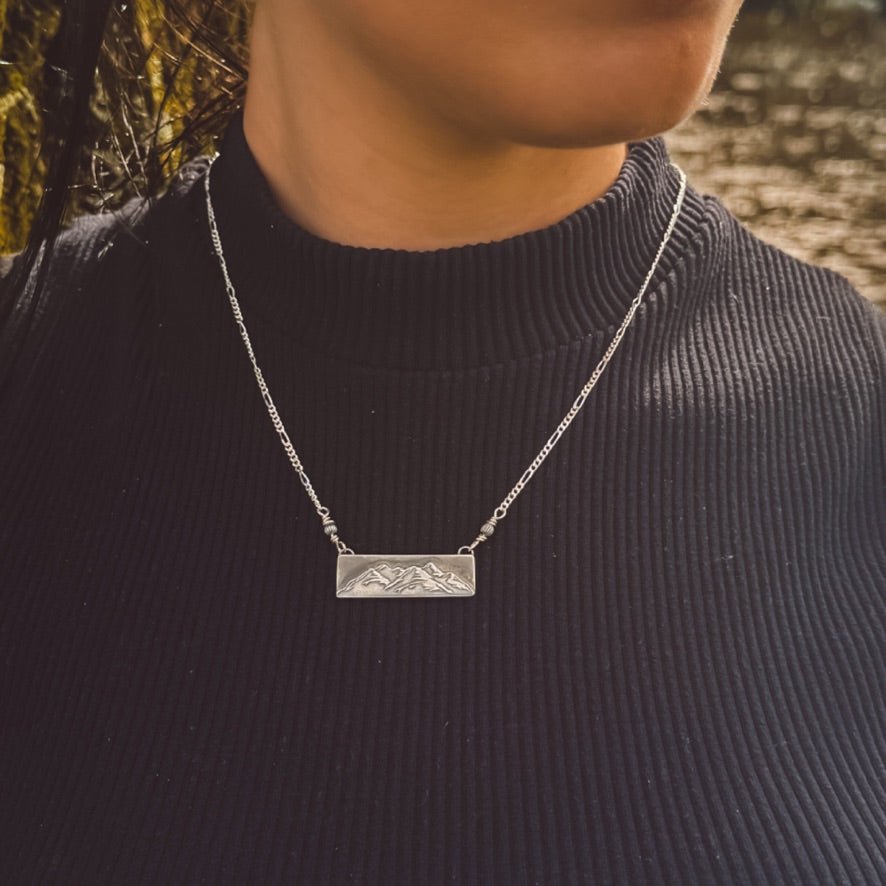 Topaz Mountain Silver Necklace -