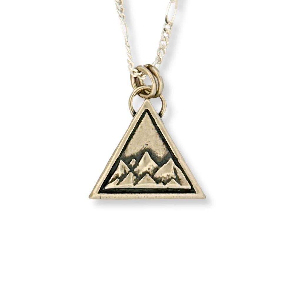 Mountain Peaks Silver Pendant Necklace