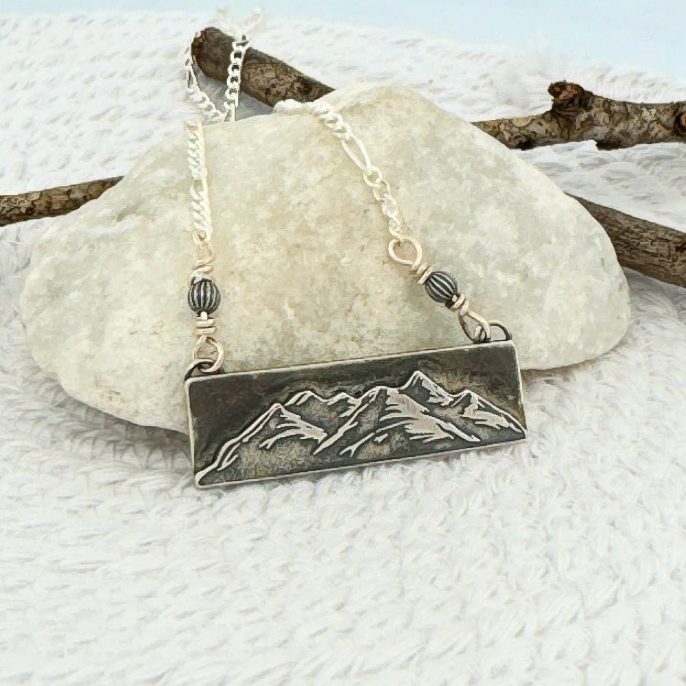 Women's Topaz Mountain Silver Bar Necklace. Shop now – Pure Whimsy
