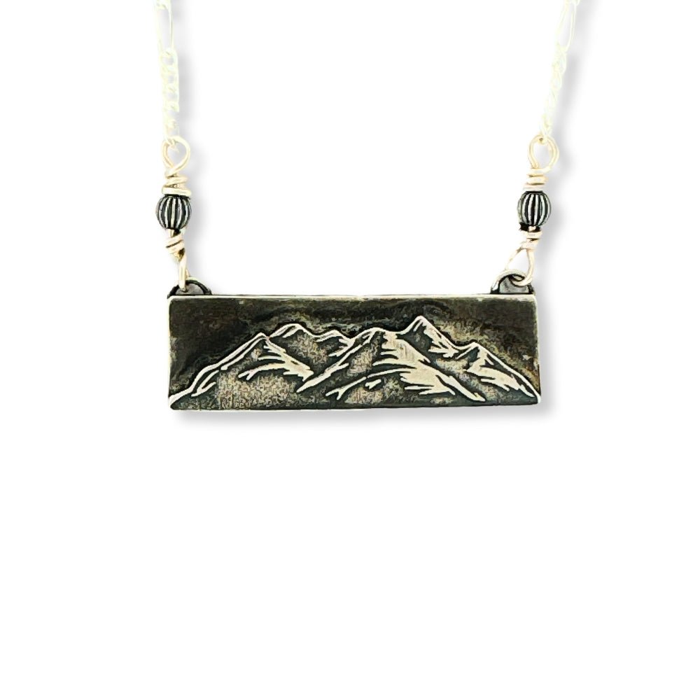 Topaz Mountain Silver Necklace -